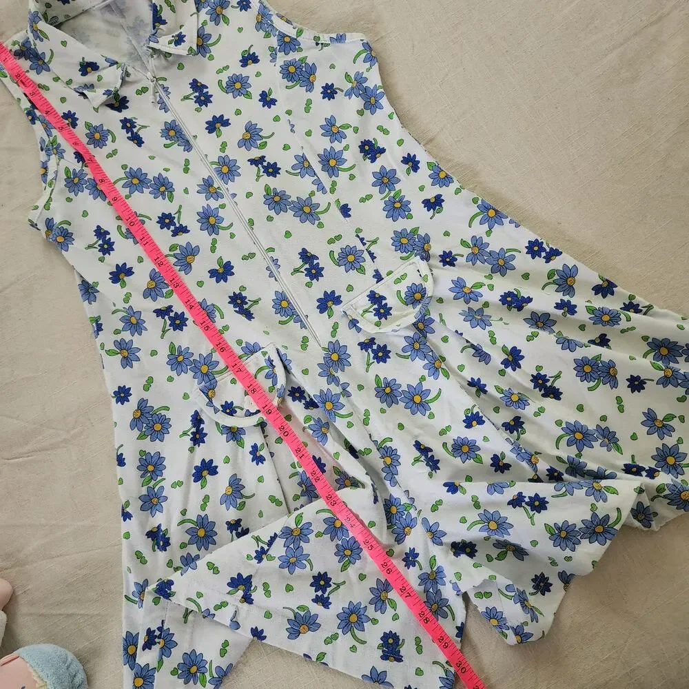 Vintage Floral Romper kids 12/14